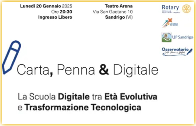 RC Vicenza Nord Sandrigo: INTERCLUB OSSERVATORIO CARTA, PENNA & DIGITALE